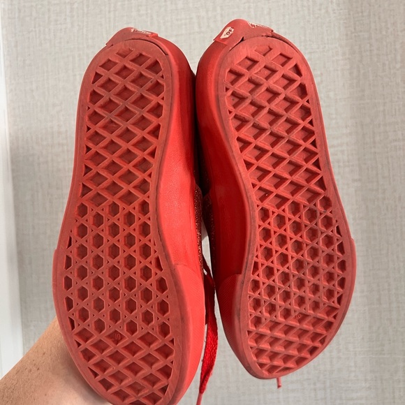 Vans Kids Sparkling Red Sneakers - Picture 4 of 5